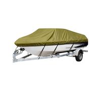 Ergocar Housse pour Bateau à Console Centrale Housse pour Kayak en Tissu Oxford 600D Conception Robuste V Étanche à avec Poches De Rangement Convient Aux Bateaux De 17 à 19 Pieds Et De 20 à 22 Pieds
