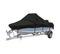 Ergocar Housse pour Bateau en Tissu Oxford 600D Ultra-Résistant à Coque V Coupe-Vent Et Imperméable avec Sac De Rangement Adaptée Aux Bateaux De 17 à 19 Pieds