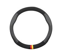 Ergocar Housse Volant Voiture Ronde en Cuir Microfibre Trous d'Aération Antidérapants Et Dérapant 38 Cm / 15 Pouces pour Hommes Et Femmes Accessoires Intérieurs De Voiture