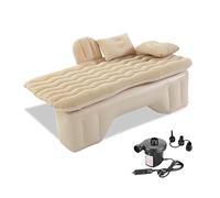 Ergocar Matelas Pneumatique de Voiture Multifonctionnel Pliant Siège Air d'auto Lit Gonflable de Siège Arrière Lit Voiture pour Camping Piscine Plage Voyages (Beige)