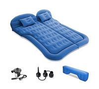 Ergocar Matelas Pneumatique de Voiture SUV Multifonctionnel Pliant Siège Air d'auto Lit MPV Gonflable de Siège Arrière Lit Voiture pour Camping Piscine Plage Voyages (Bleu)