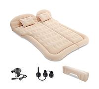 Ergocar Matelas Pneumatique de Voiture SUV Multifonctionnel Pliant Siège Air d'auto Lit MPV Gonflable de Siège Arrière Lit Voiture pour Camping Piscine Plage Voyages (Beige)