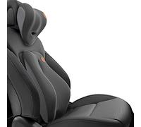 Ergocar Oreiller Cervical et Coussin Lombaire pour Bureau/Voiture/Chaise de Jeu, Respirant Mousse Mémoire, Oreiller Support Lombaire & Oreiller de Cou, Noir (Pas de Fonction de Massage)