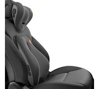Ergocar Oreiller Cervical et Coussin Lombaire pour Bureau/Voiture/Chaise de Jeu, Soulager Les Maux de Dos, Respirant Mousse Mémoire Oreiller de Massage électrique, Noir-Massage