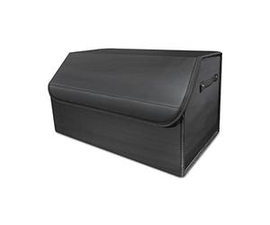 Ergocar Organiseur de coffre de voiture pliable avec couvercle, multi-compartiments avec sangles de sécurité et poignées, fond antidérapant, accessoires essentiels de voiture