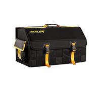 Ergocar Organiseur de voiture pliable multi-compartiments avec séparation amovible, fond antidérapant, étanche, durable, multi-usages pour coffre de voiture