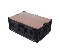 Ergocar Panier De Rangement En Plastique Pliable Avec Poignée En Plastique Avec Couvercle Boîte De Rangement Convient Aux Chambres, Cuisines, Salons, Camping