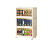 Ergocar Peut Plier La Boîte De Rangement De Porte A Double Option,une boîte de rangement en plastique empilée avec une poulie, adaptée aux boîtes de rangement extérieures intérieures