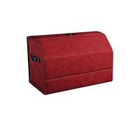 Ergocar Pliable Organisateur de Coffre de Voiture, Faux Tissé Suède Sac pour Coffre avec Couvercle, Ouverture à 180°, Organiseur de Coffre Antidérapant avec Poignée pour Auto/SUV/Camion