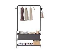 Ergocar Porte Manteau, Cintre De Vêtements De Grande Capacité Multi-Couche Avec Porte-Rangement De Sol Et Cintre à Crochet En Métal Cintre De Chambre à Coucher Multifonctionnelle Petit Cintre