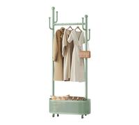 Ergocar Portemanteau, Un Porte-Chapeau Pour Veste Avec Panier, Design Multifonctionnel. Il Peut Se Déplacer De Manière Stable à 360 °, Adapté Pour Être Placé Dans Le Lit, Le Salon Et Le Porche