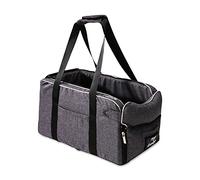 Ergocar Sièges Sécurité Auto pour Chiens & Chat Poids inférieur à 6 kg Sac Chien Respirant Sangles D'épaule Portable Amovible Panier Chien Voiture Lit de Chien-Gris, Sangles