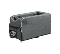 Ergocar Sièges Sécurité Auto pour Chien & Chat Poids inférieur à 6 kg Sac Transport Respirant Portable Mou Amovible Lavable Panier Voiture Lit Chien-Gris