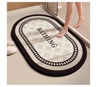 Ergocar Tapis De Bain Velours Court Doux Terre De Diatomées Séchage Rapide Nettoyage Facile Caoutchouc Antidérapant pour Plancher De Salle De Bain, Entrée, Cuisine, Dortoir Familial