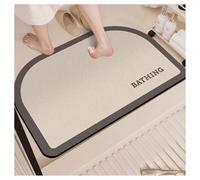 Ergocar Tapis De Bain Velours Court Doux Terre De Diatomées Séchage Rapide Nettoyage Facile Caoutchouc Antidérapant pour Plancher De Salle De Bain, Entrée, Cuisine, Dortoir Familial