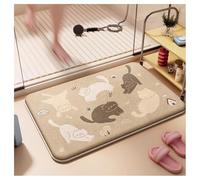 Ergocar Tapis Rembourré Épais Dense à Évaporation Rapide avec Dessous Antidérapant Caoutchouc Lavable à l'eau Et en Machine Adapté Aux Sols Salle De Bain d'Entrée Cuisine d'Appartement Et De Dortoir
