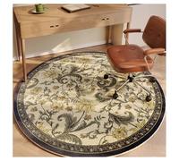 Ergocar Tapis Rond De Style Bomisien Tapis Rétro Ultra Fin, Doux, Antidérapant, Lavable - Convient pour Chambre à Coucher, Entrée, Salle à Manger, Dortoir Familial