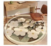 Ergocar Tapis Rond De Style Bomisien Tapis Rétro Ultra Fin, Doux, Antidérapant, Lavable - Convient pour Chambre à Coucher, Entrée, Salle à Manger, Dortoir Familial