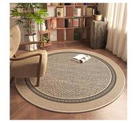 Ergocar Tapis Rond De Style Bomisien Tapis Rétro Ultra Fin, Doux, Antidérapant, Lavable - Convient pour Chambre à Coucher, Entrée, Salle à Manger, Dortoir Familial