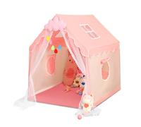 Ergocar Tente de jeu fée princesse château, jouet pour filles et garçons, respirante, intérieur/extérieur, cadeau d'anniversaire de Noël