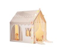 Ergocar Tente pour Enfants Intérieur Et Extérieur Double Porte Château Lumineux Drapeau Coloré Nuage Étoile Convient Aux Tout-Petits Garçons Et Filles