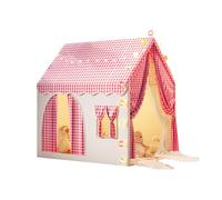 Ergocar Tente pour Enfants Intérieur Et Extérieur Double Porte Château Lumineux Drapeau Coloré Nuage Étoile Convient Aux Tout-Petits Garçons Et Filles