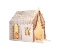 Ergocar Tente pour Enfants Intérieur Et Extérieur Double Porte Château Lumineux Drapeau Coloré Nuage Étoile Convient Aux Tout-Petits Garçons Et Filles