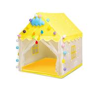 Ergocar Tipi Fille, Cabane Extérieur avec Boules Colorées, Confortable et Respirant, Tente de Jeu pour Enfants, Filles et Garçons, Dream Castle