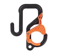 Ergodyne Squids 3178 Crochet de verrouillage pour antenne avec point d'attache Noir et orange 7,6 cm
