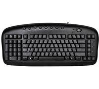 Ergoguys Clavier filaire USB pour gaucher (KBS-29BLK) - Noir