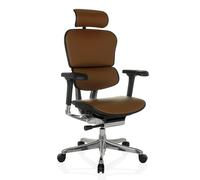 ERGOHUMAN GEN2 | Cuir - Siège de direction de luxe Marron Foncé