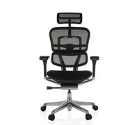 ERGOHUMAN GEN2 | Tissu maille/ Tissu - Siège de direction de luxe Noir