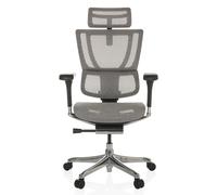 ERGOHUMAN SLIM GEN2 | tissu maille - Siège de direction de luxe gris clair