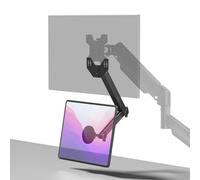 ergoiuon Adaptateur de montage VESA universel pour tablettes, bras d'extension pour moniteur, compatible avec tablette / téléphone portable de 4,7 à 15,6 pouces, installation rapide