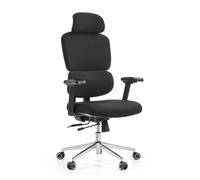 Ergomy F 2 | Tissu | Structure : Noir - Siège de bureau de qualité professionnelle Noir