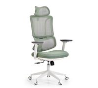 ERGOMY W | Tissu / Maille | Structure : Blanc - Siège de bureau de qualité professionnelle Vert