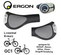 Ergon GC1 Rohloff Nexus City Ergo Poignées Vélo Confort Ebike Tour Noir