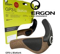 Ergon GP3-L Poignées Velo Électrique BioLiège Tour Ville Ergonomiques Noir