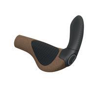 Ergon GP4 Evo Poignées de vélo avec extrémités de Guidon intégrées, Biokork, Tai