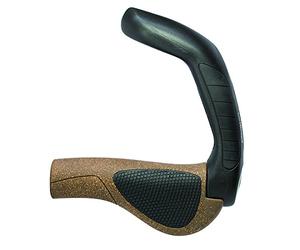 Ergon GP5 BioKork - Grips ergonomiques - Marron/Noir Diamètre Large 2016 poignee Velo