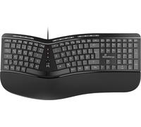 Ergon. Multimedia-Tastatur 124 Ta. Scr-Rad Schw.