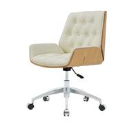 ErgonMidBack Chaise de bureau pivotante à 360° et réglable en hauteur avec siège en éponge confortable pour adultes et femmes, idéale pour la maison et le bureau