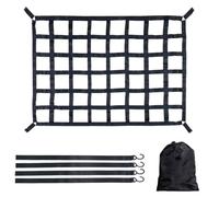Ergonomic Cargo Net, For Trailer Heavy, Duty Cargo Net, Stretchable | Sturdy Adjustable Elastic, Trunk Storage Net, Portable with 4, Fixed Belt Ergonomic, For SUVs Cars, And Trucks
