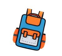 Ergonomic Cartoon Livre Bag Créatif Et Sacs D'école Practical Sacs Daypack Décollé À Pour Les Passionnés D'anime À Scolaire