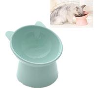 Ergonomic Cat Bowl, 45° Tilted Raised Cat Food Bowls, Anti Spill Tilted Cat Food Bowls, Tall Feet Elevated Cat Bowls, Anti Vomit Cat Bowls for Indoor Cats (Blue)