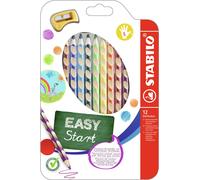 Ergonomic Colouring Pencil - STABILO EASYcolors - Left-Handed - Pack of 12 - Ass