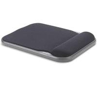 Ergonomic Gel Mouse Pad with Integrated Wrist Rest and Adjustable Height-Compatible with Laser and Optical Mice-200 x 280 x 37 mm-Black (57711)