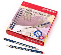 Ergonomic Graphite Pencil - STABILO EASYgraph - 8 x Left-Handed and 40 x Right-H