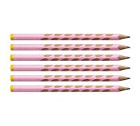 Ergonomic Graphite Pencil - STABILO EASYgraph Pastel - Left-Handed - Pack of 6 -