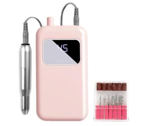 Ergonomic Grip - Electric Manicure Device, Non Slip Texture for Detailed Cuticle Trimming, 250g Unit, Gel Nail File with Powerful 45 Level Speed Switch, Practical Tool for Beauty Studios Dorm